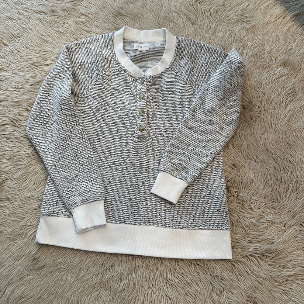 Lou and gray sweater